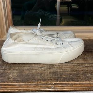 Target White/cream Platform Sneakers